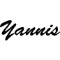Preview: Yannis - Schriftzug aus Buchenholz