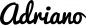 Mobile Preview: Adriano - Schriftzug aus Eichenholz