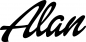 Preview: Alan - Schriftzug aus Eichenholz
