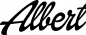 Mobile Preview: Albert - Schriftzug aus Eichenholz