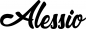 Mobile Preview: Alessio - Schriftzug aus Eichenholz
