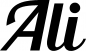 Preview: Ali - Schriftzug aus Eichenholz