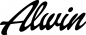 Preview: Alwin - Schriftzug aus Eichenholz