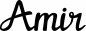 Preview: Amir - Schriftzug aus Eichenholz