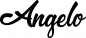 Preview: Angelo - Schriftzug aus Eichenholz