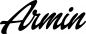 Preview: Armin - Schriftzug aus Eichenholz