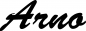 Preview: Arno - Schriftzug aus Eichenholz