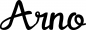 Preview: Arno - Schriftzug aus Eichenholz