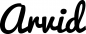 Preview: Arvid - Schriftzug aus Eichenholz