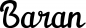 Preview: Baran - Schriftzug aus Eichenholz