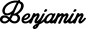 Preview: Benjamin - Schriftzug aus Eichenholz