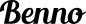 Preview: Benno - Schriftzug aus Eichenholz
