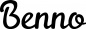 Preview: Benno - Schriftzug aus Eichenholz