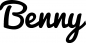 Preview: Benny - Schriftzug aus Eichenholz