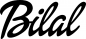 Preview: Bilal - Schriftzug aus Eichenholz