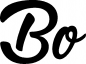 Preview: Bo - Schriftzug aus Eichenholz