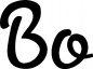 Preview: Bo - Schriftzug aus Eichenholz