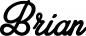 Preview: Brian - Schriftzug aus Eichenholz