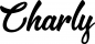 Preview: Charly - Schriftzug aus Eichenholz