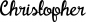 Preview: Christopher - Schriftzug aus Eichenholz
