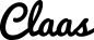 Preview: Claas - Schriftzug aus Eichenholz