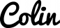 Preview: Colin - Schriftzug aus Eichenholz
