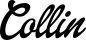 Preview: Collin - Schriftzug aus Eichenholz