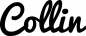 Preview: Collin - Schriftzug aus Eichenholz