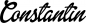 Preview: Constantin - Schriftzug aus Eichenholz
