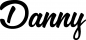Preview: Danny - Schriftzug aus Eichenholz