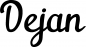 Preview: Dejan - Schriftzug aus Eichenholz
