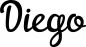 Preview: Diego - Schriftzug aus Eichenholz