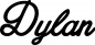 Preview: Dylan - Schriftzug aus Eichenholz