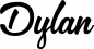 Preview: Dylan - Schriftzug aus Eichenholz