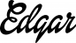 Preview: Edgar - Schriftzug aus Eichenholz