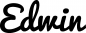 Preview: Edwin - Schriftzug aus Eichenholz