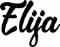 Preview: Elija - Schriftzug aus Eichenholz