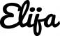 Preview: Elija - Schriftzug aus Eichenholz
