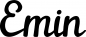 Preview: Emin - Schriftzug aus Eichenholz