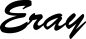 Preview: Eray - Schriftzug aus Eichenholz