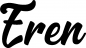 Preview: Eren - Schriftzug aus Eichenholz
