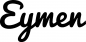 Preview: Eymen - Schriftzug aus Eichenholz
