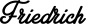 Preview: Friedrich - Schriftzug aus Eichenholz