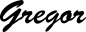Preview: Gregor - Schriftzug aus Eichenholz