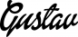 Mobile Preview: Gustav - Schriftzug aus Eichenholz