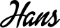 Preview: Hans - Schriftzug aus Eichenholz
