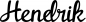 Preview: Hendrik - Schriftzug aus Eichenholz