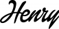 Preview: Henry - Schriftzug aus Eichenholz