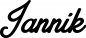 Preview: Jannik - Schriftzug aus Eichenholz