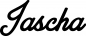 Preview: Jascha - Schriftzug aus Eichenholz